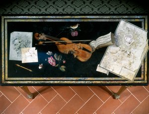 منضدية (سكاليولا) بواسطة بيترو أنطونيو بوليني